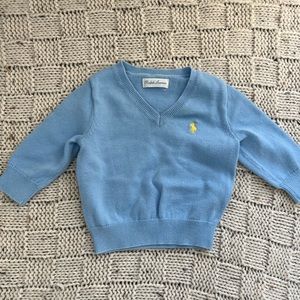 Ralph Lauren 0-3M baby blue sweater